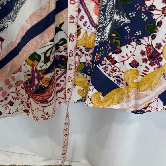 Womens Dress Small? Floral Printed Halter Cinch Waist A Line Dress - Picture 4 of 16